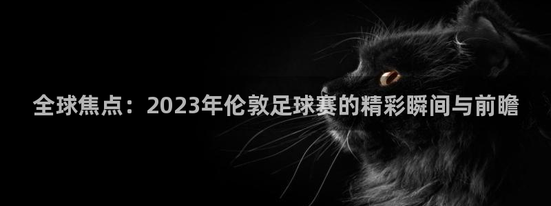 中欧体育的下载方式：全球焦点：2023年伦敦足球赛的精彩瞬间